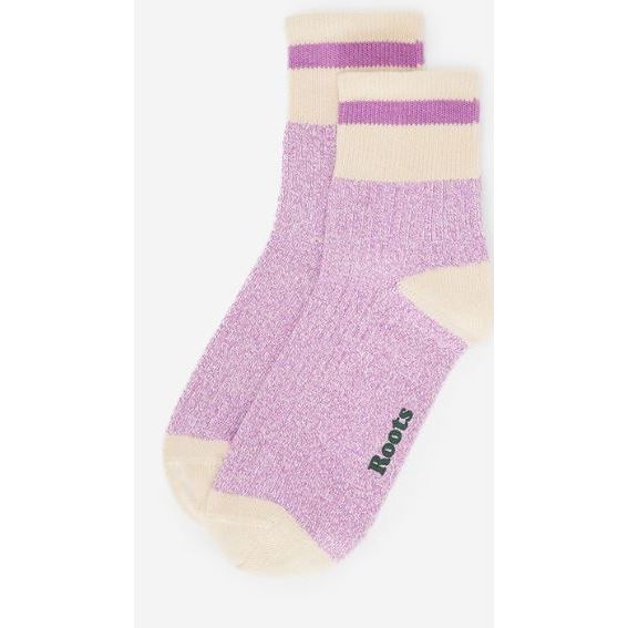 Roots Cotton Cabin Ankle Socks, Purple, One Size, 2pk - Just Closeouts Canada Inc.52473548