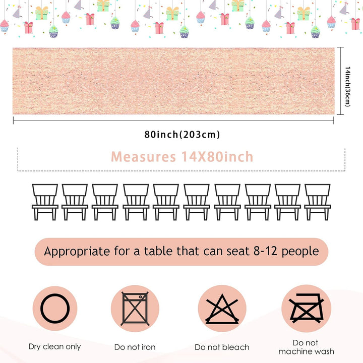Rose Gold Sequin Table Runners, 4-Pack, 14 × 80 in - Just Closeouts Canada Inc.X003RITEUF
