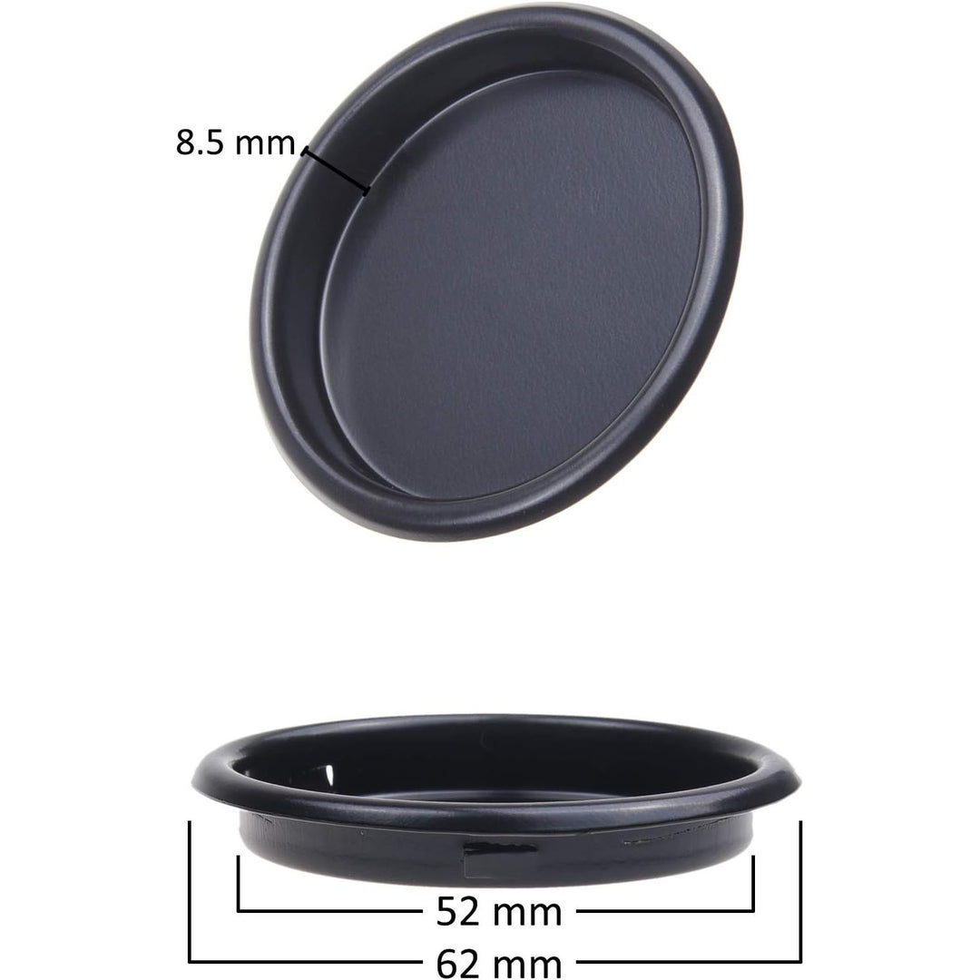 Round Steel Closet Door Finger Pulls, Black, 4-Pack - Just Closeouts Canada Inc.