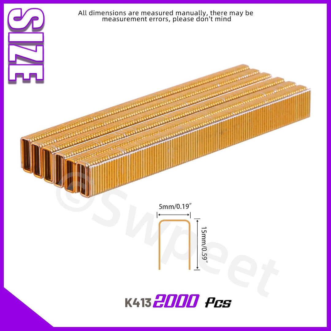 K413 narrow crown staples assortment photo 2