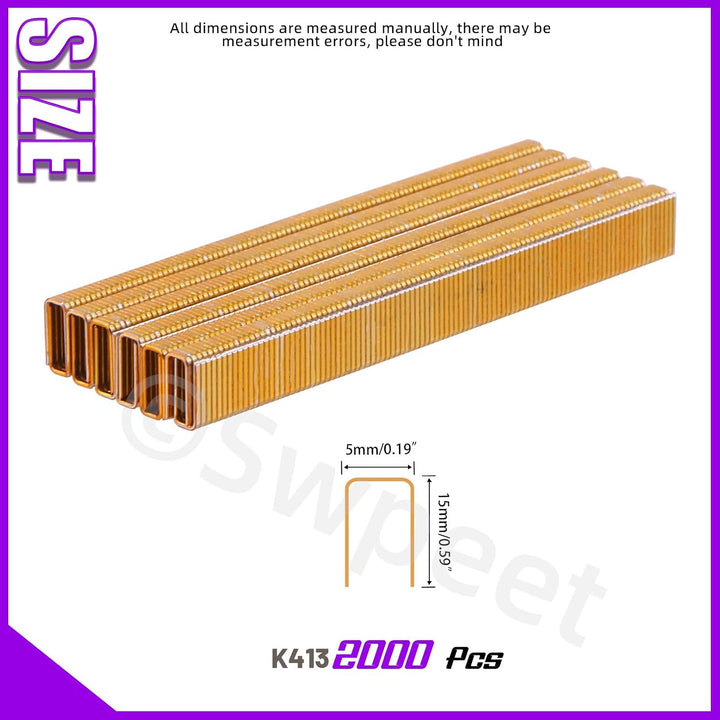 K413 narrow crown staples assortment photo 2