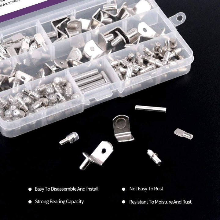 Shelf pins for cabinet and bookcase holes