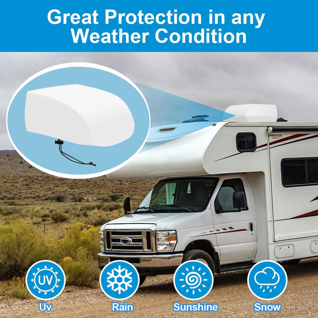 RV Air Conditioner Winter Cover Outside Camper Travel Trailer AC Covers for Roof, Compatible with Dometic Brisk II,Coleman Mach I, II, III, Mach 3 Plus - A/C Dust Proof Protective Cover Accessories - Just Closeouts Canada Inc.