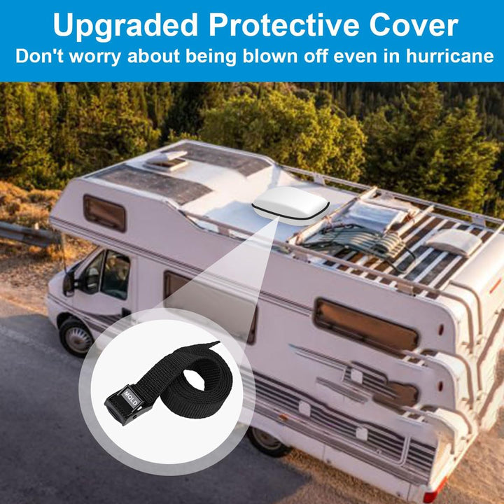 RV Air Conditioner Winter Cover Outside Camper Travel Trailer AC Covers for Roof, Compatible with Dometic Brisk II,Coleman Mach I, II, III, Mach 3 Plus - A/C Dust Proof Protective Cover Accessories - Just Closeouts Canada Inc.