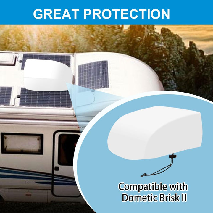 RV Air Conditioner Winter Cover Outside Camper Travel Trailer AC Covers for Roof, Compatible with Dometic Brisk II,Coleman Mach I, II, III, Mach 3 Plus - A/C Dust Proof Protective Cover Accessories - Just Closeouts Canada Inc.