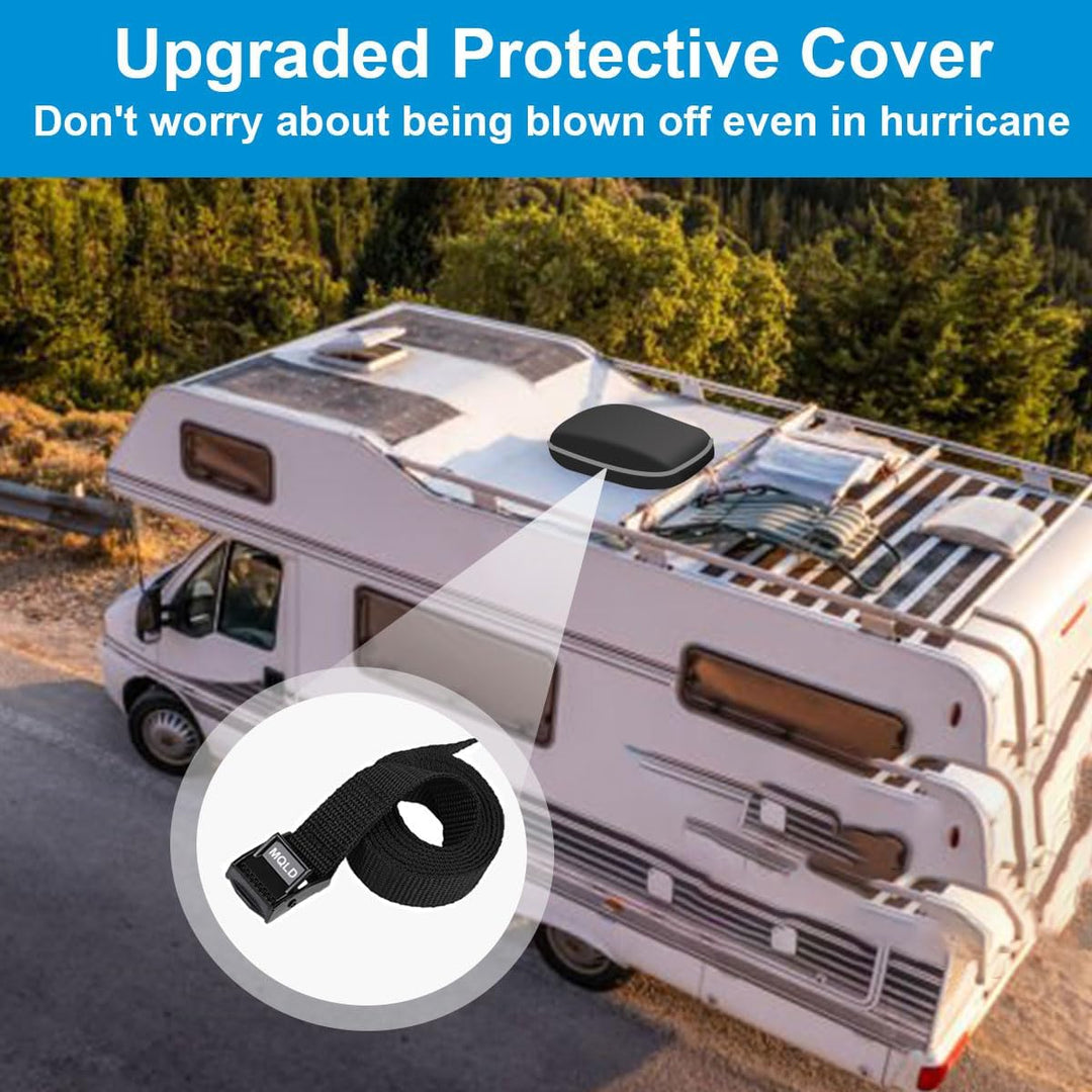 RV Air Conditioner Winter Cover Outside Camper Travel Trailer AC Covers for Roof, Compatible with Dometic Brisk II,Coleman Mach I, II, III, Mach 3 Plus - A/C Dust Proof Protective Cover Accessories - Just Closeouts Canada Inc.