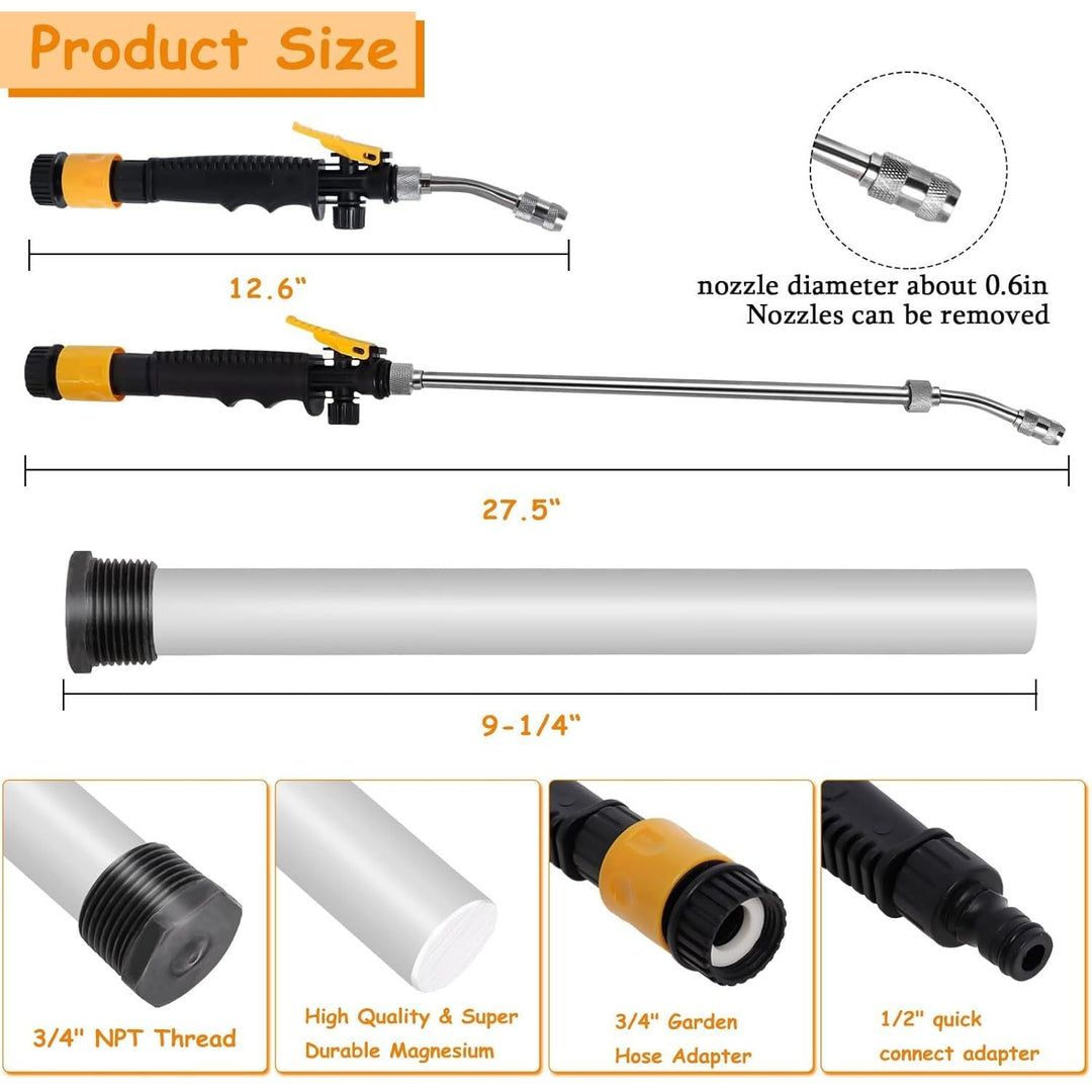 RV Anode Rod for Hot Water Tank, 9.25" L x 3/4" NPT Thread Magnesium Anode Rod & Flush Wand Compatible with Mor - Flo and Suburban Water Heater 232767 - Just Closeouts Canada Inc.