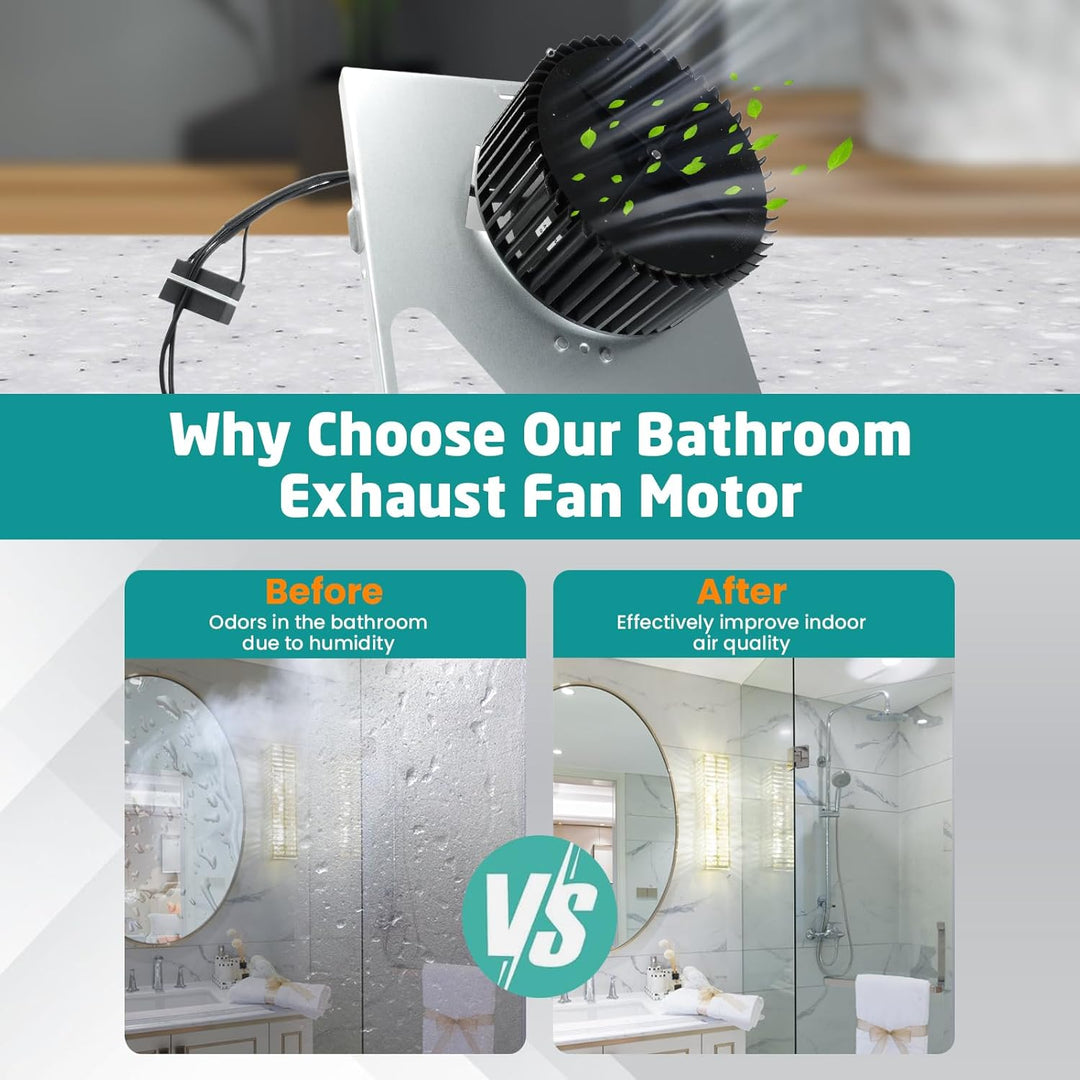 S97015157 Motor Assembly for Broan NuTone 110 CFM Ultra Quiet Bathroom Exhaust Fan Replacement - Fits 676, 680, 684NT, 672SP, 674, HD50, DX110 Models - Just Closeouts Canada Inc.X004G4X5OZ