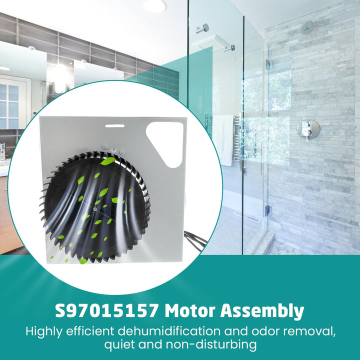 S97015157 Motor Assembly for Broan NuTone 110 CFM Ultra Quiet Bathroom Exhaust Fan Replacement - Fits 676, 680, 684NT, 672SP, 674, HD50, DX110 Models - Just Closeouts Canada Inc.X004G4X5OZ