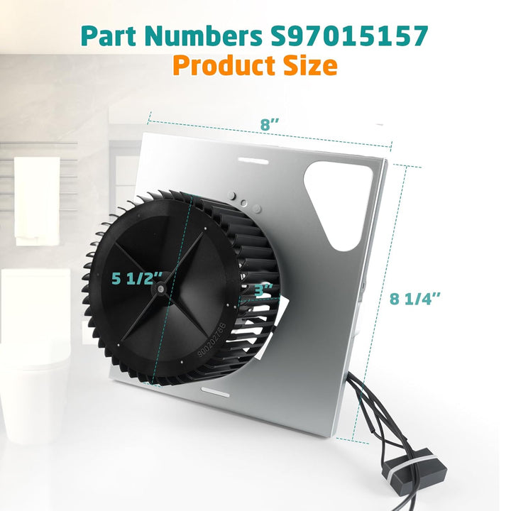 S97015157 Motor Assembly for Broan NuTone 110 CFM Ultra Quiet Bathroom Exhaust Fan Replacement - Fits 676, 680, 684NT, 672SP, 674, HD50, DX110 Models - Just Closeouts Canada Inc.X004G4X5OZ