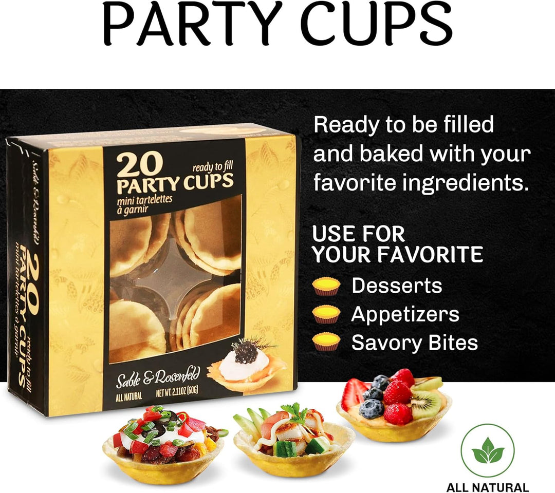 Sable & Rosenfeld 20 Ready To Fill Party Cups, 60g - Just Closeouts Canada Inc.