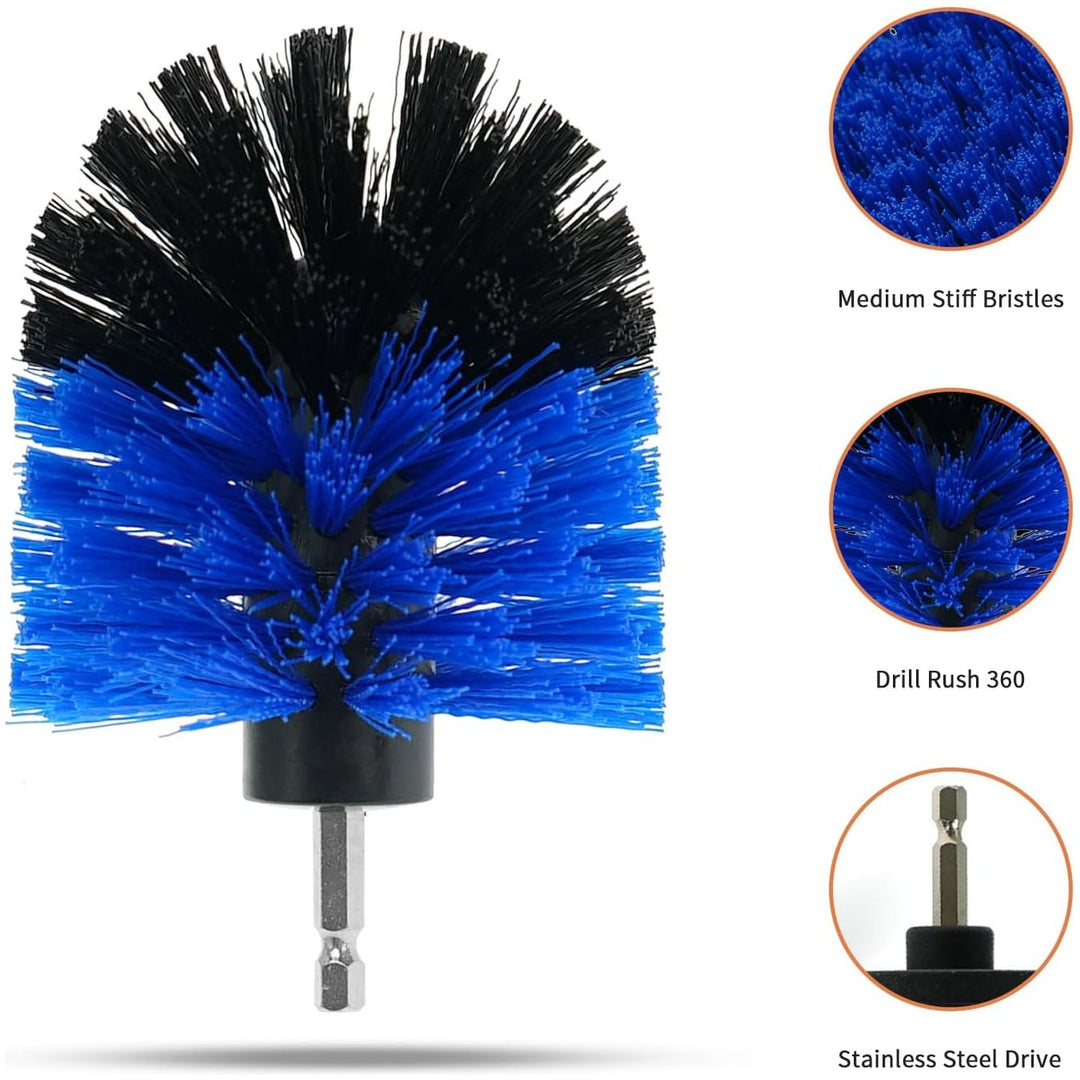 Sayutie 7pcs Drill Brush Attachment Power Scrubber Cleaning Brush Grout Cleaner Brush All Purpose Drill Brush Set for Grout, Floor, Tub, Shower, Tile, Bathroom and Kitchen Surface - Just Closeouts Canada Inc.