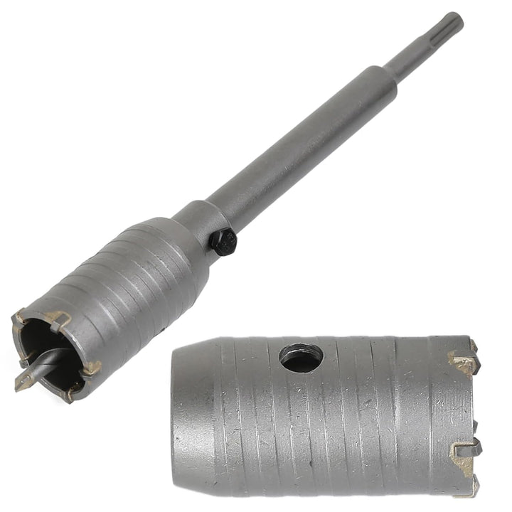 SDS Plus Concrete Hole Saw Kits, 1 - 3/5, 2 - 3/4 in (40MM, 70MM) Tungsten Steel Masonry Coring Drill Bits Cement Wall Hole Cutter for Brick Wall Drilling with 8 - 7/10 in (220mm) SDS - Plus Shank - Just Closeouts Canada Inc.