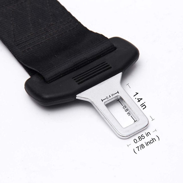 Seat Belt Extender, Car Seat Belt Buckle Extension, Width 7/8''Metal Tongue, Safety Belt Clip Extender, Automotive Socket Connector Lengthening for Men and Women, Universal Seatbelt Buckle - Just Closeouts Canada Inc.