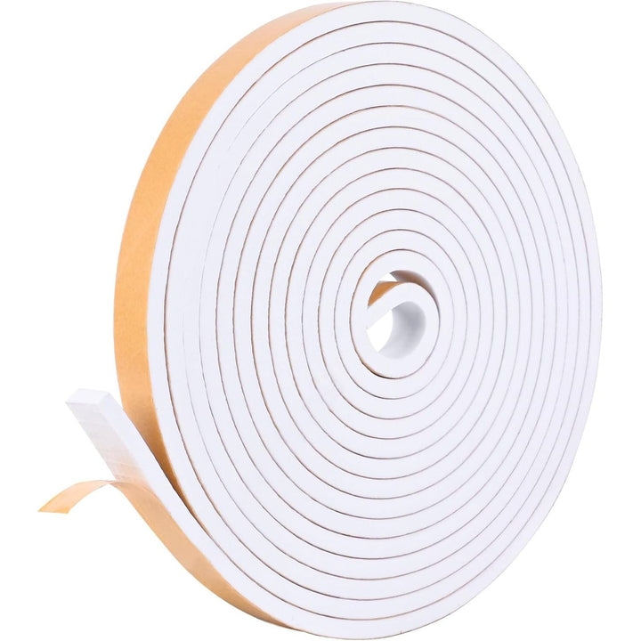 Self Adhesive Foam Tape Weatherstrip 1/2in x 1/4in x 8.5Ft High Density Foam Insulation Strips Foam Seal Weather Stripping with Strong Adhesive for Door and Window Sound Isolation Soundproofing - Just Closeouts Canada Inc.X0044905NV