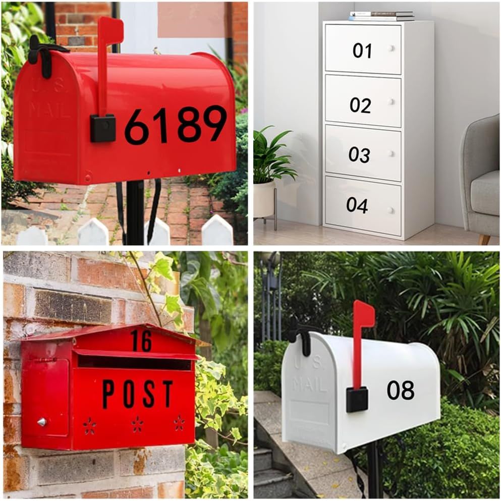 Self-Adhesive Vinyl Letters & Numbers – Black, 500 Pieces - Just Closeouts Canada Inc.