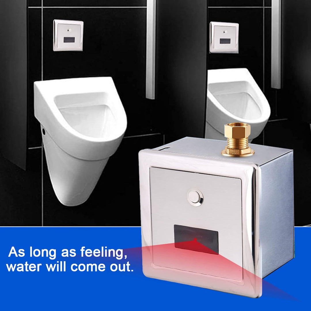 Sensing Flush Valve, Wall Mount Lavatory Automatic Sensing Urinal Flush Valve Bath Toilet Faucet - Just Closeouts Canada Inc.X004P88USN