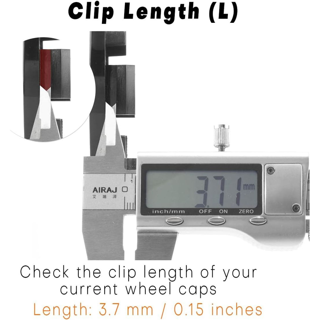 Set of 4 65mm (2 1/2 inch) Wheel Center caps for 1LB74TRMAB 1LB74SZ7AB 1LB74SZOAB 1LB74TRMAA 200 300 Pacifica Town & Country 2011 - 2017,Black - Just Closeouts Canada Inc.