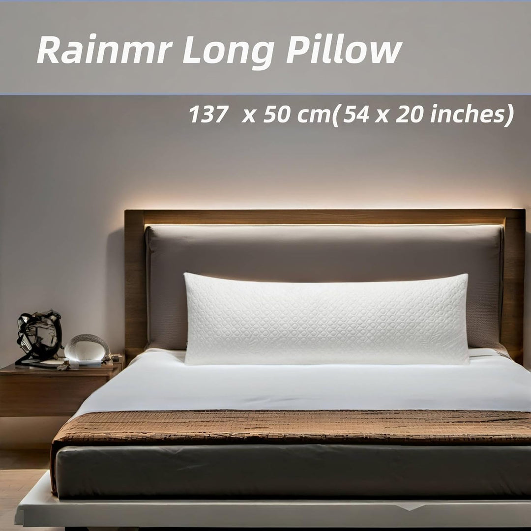 Shredded Memory Foam Full Body Pillow – Cooling Huggable Long Pillow for Body Relief - with Soft Zippered Washable Cover?20 x 54 inches (137x50cm) - Just Closeouts Canada Inc.