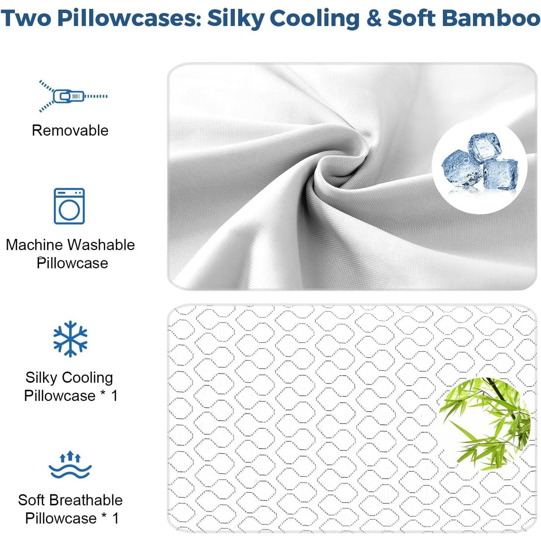 Shredded Memory Foam Full Body Pillow – Cooling Huggable Long Pillow for Body Relief - with Soft Zippered Washable Cover?20 x 54 inches (137x50cm) - Just Closeouts Canada Inc.