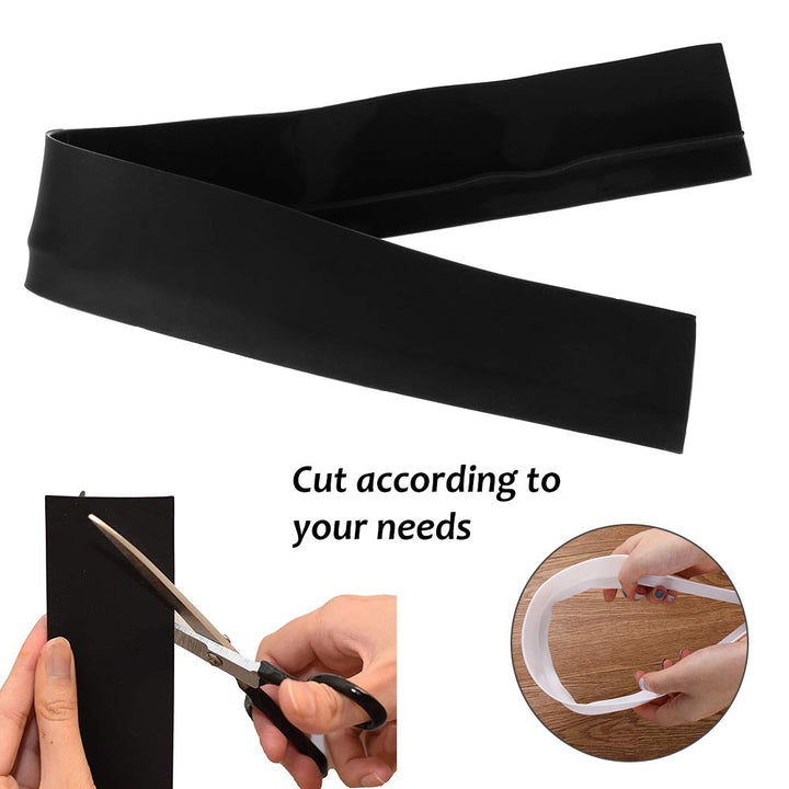 Silicone Kitchen Stove Counter Gap Cover Long & Wide Gap Filler (2 Pack) Seals Spills Between Counters, Stovetops, Washing Machines, Oven, Washer, Dryer - Heat - Resistant and Easy Clean (White) - Just Closeouts Canada Inc.