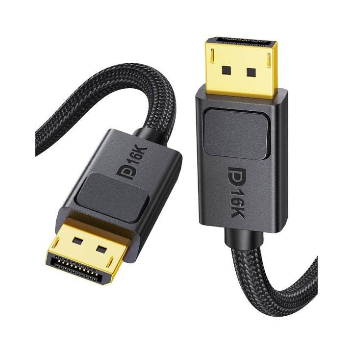 Silkland DisplayPort Cable 2.1 [54Gbps, VESA Certified], [8K@165Hz, 4K@500Hz 360Hz 240Hz] DP 2.1 Cable, HDR HDCP DSC 1.2a Display Port Cord Compatible FreeSync G - Sync Gaming Monitor 4090 7900XTX 6.6FT - Just Closeouts Canada Inc.