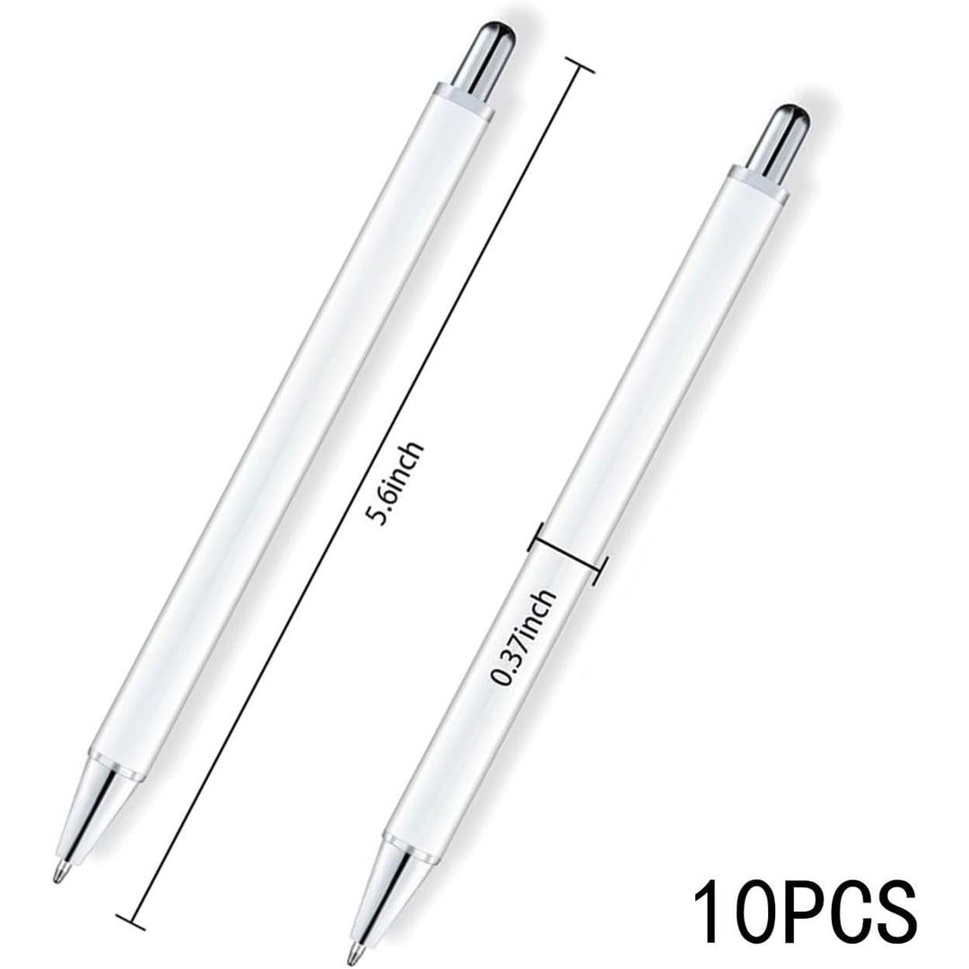 Silver-Trim Sublimation Ballpoint Pen Blanks, 10 Pieces - Just Closeouts Canada Inc.X004CZQYT1
