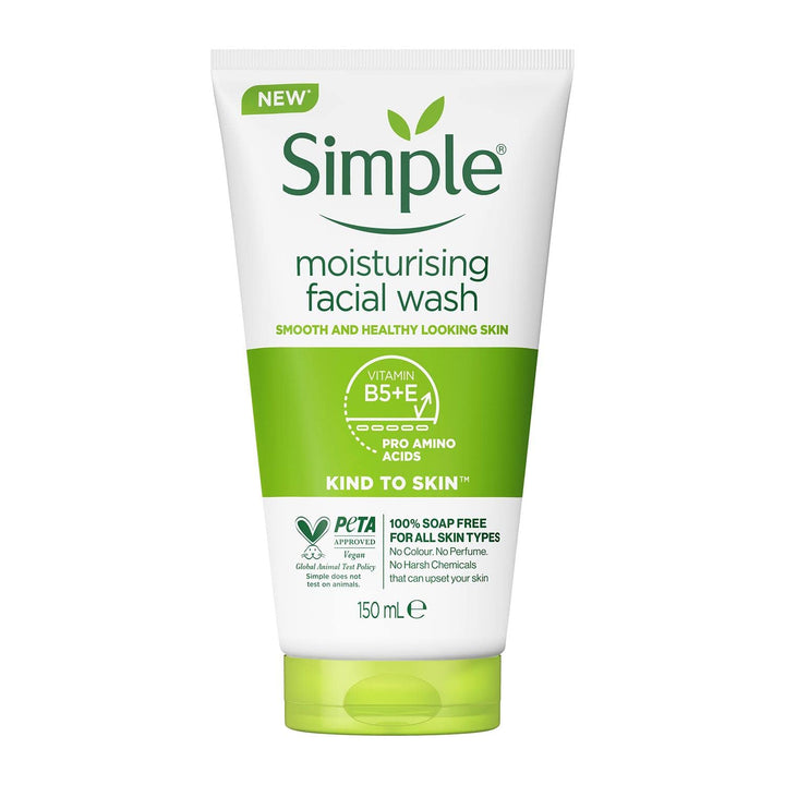 Simple Kind to Skin Moisturising Facial Wash, 150ml - Just Closeouts Canada Inc.5011451103870