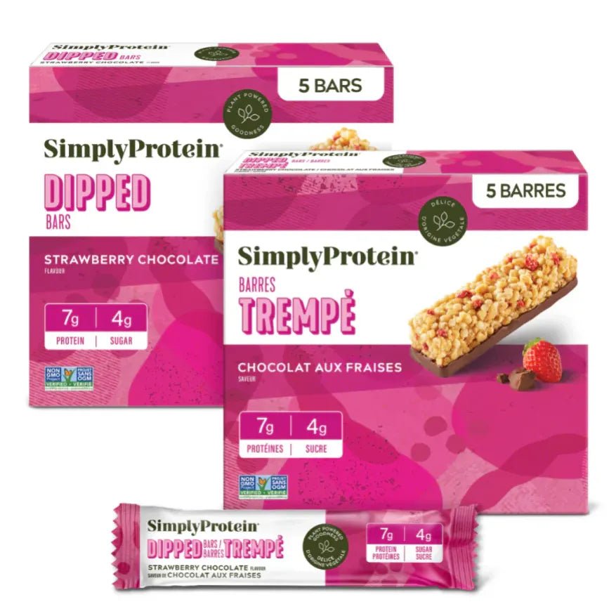 Simply Protein - Dipped Bars - Chocoberry, 5CT - Just Closeouts Canada Inc.