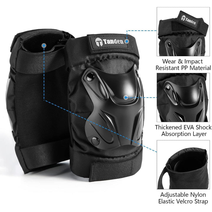 Skating Protective Gear Elbow and Knee Pads Adult, Knee Pads for Men Women Elbow Pads Wrist Guards for Roller Skating Skateboarding Cycling - Just Closeouts Canada Inc.