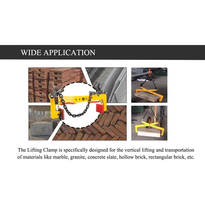 Sliyxtwio Granite Slab Lifting Clamp 716lbs, Stone Lifting Clamps, Heavy Duty Lifting Clamps, Lifting Clamps for Granite Stone Marble Slate Rock Brick, Marble Lifting Clamps. - Just Closeouts Canada Inc.
