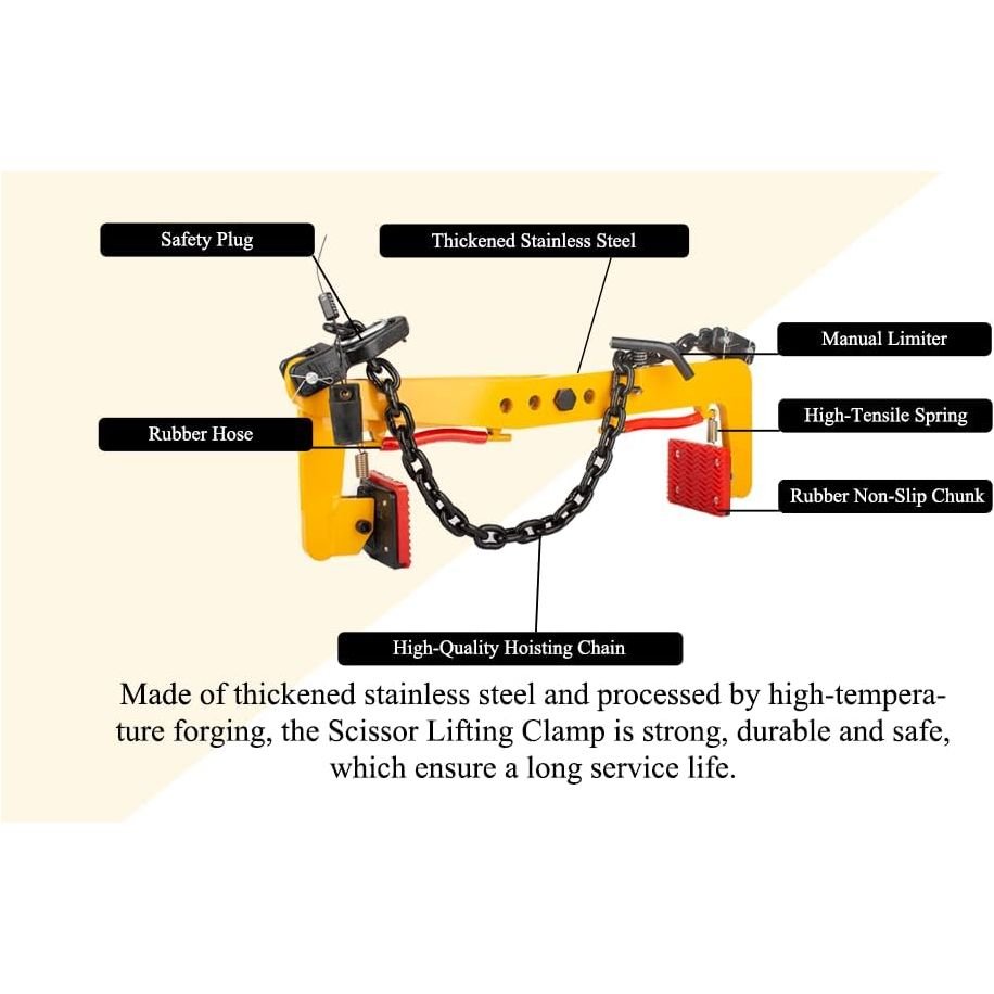 Sliyxtwio Granite Slab Lifting Clamp 716lbs, Stone Lifting Clamps, Heavy Duty Lifting Clamps, Lifting Clamps for Granite Stone Marble Slate Rock Brick, Marble Lifting Clamps. - Just Closeouts Canada Inc.