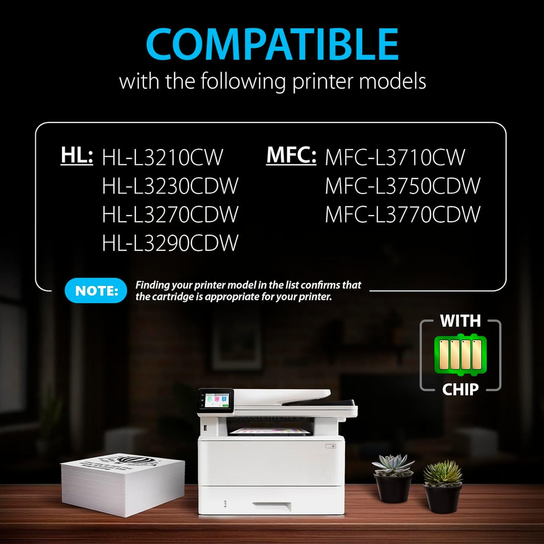 Smart Ink Compatible TN227 High Yield Toner Cartridge (2 Black Combo Pack) Replacement for Brother TN - 227 TN - 223 TN223bk TN227bk to use with MFC - L3770CDW HL - L3290CDW HL - L3270CDW MFC - L3710CW HL - L3210CW - Just Closeouts Canada Inc.
