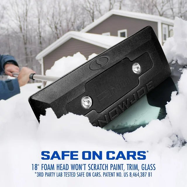 Snow Joe SJBLZD - LED - BLK Illum - n - Broom LED Lighted 4 - in - 1 Snow Broom Plus Ice Scraper, Black - Just Closeouts Canada Inc.