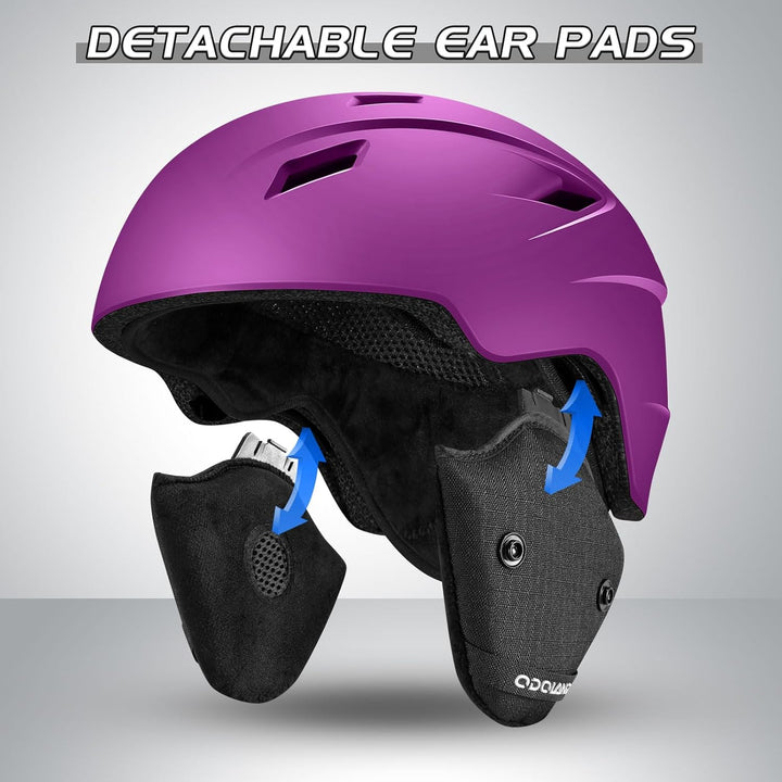 Snow Ski Helmet and Goggles Set, Sports Helmet and Protective Glasses - Windproof Protective Gear for Skiing, Snowboarding, Purple Small - Just Closeouts Canada Inc.X0029GRDQD