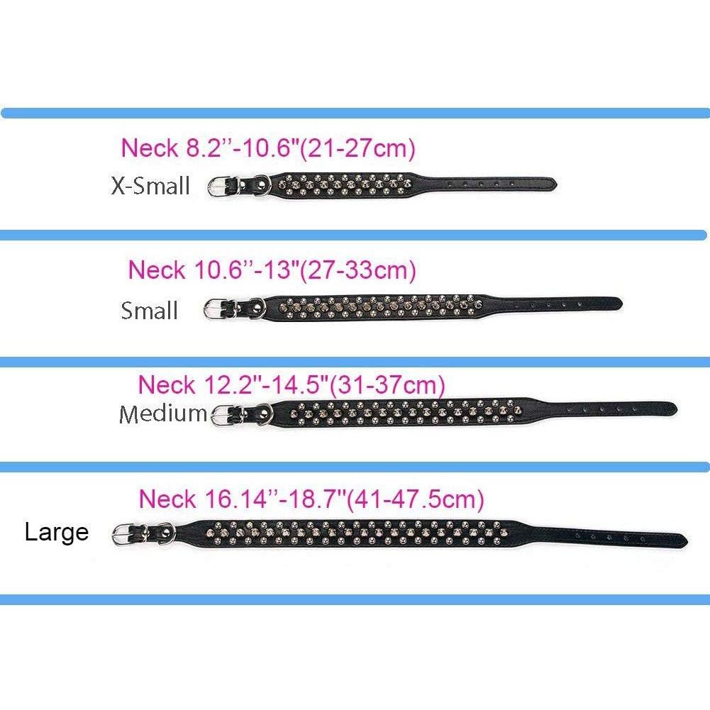 Spiked PU Leather Puppy Collar – Hot Pink, XS - Just Closeouts Canada Inc.