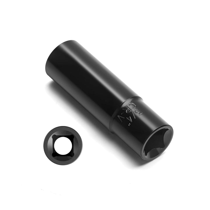 Spline Lug Nut Key, 1/2" Drive Impact Socket Fit for M14x1.5 M14x2.0 9/16 - 18 Aftermarket Lugnuts, Thin Walled Design Spline Socket for Easy Removal or Install Truck Nuts, CR - MO Steel - Just Closeouts Canada Inc.X004OHYLX3