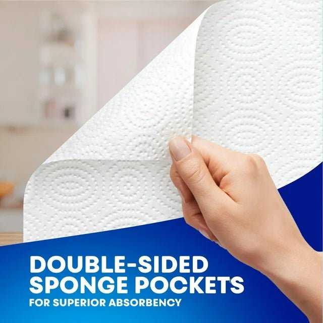 SpongeTowels Ultra Paper Towel, Double Sided Strength, 12 = 18 Regular Rolls - Just Closeouts Canada Inc.0061328531317