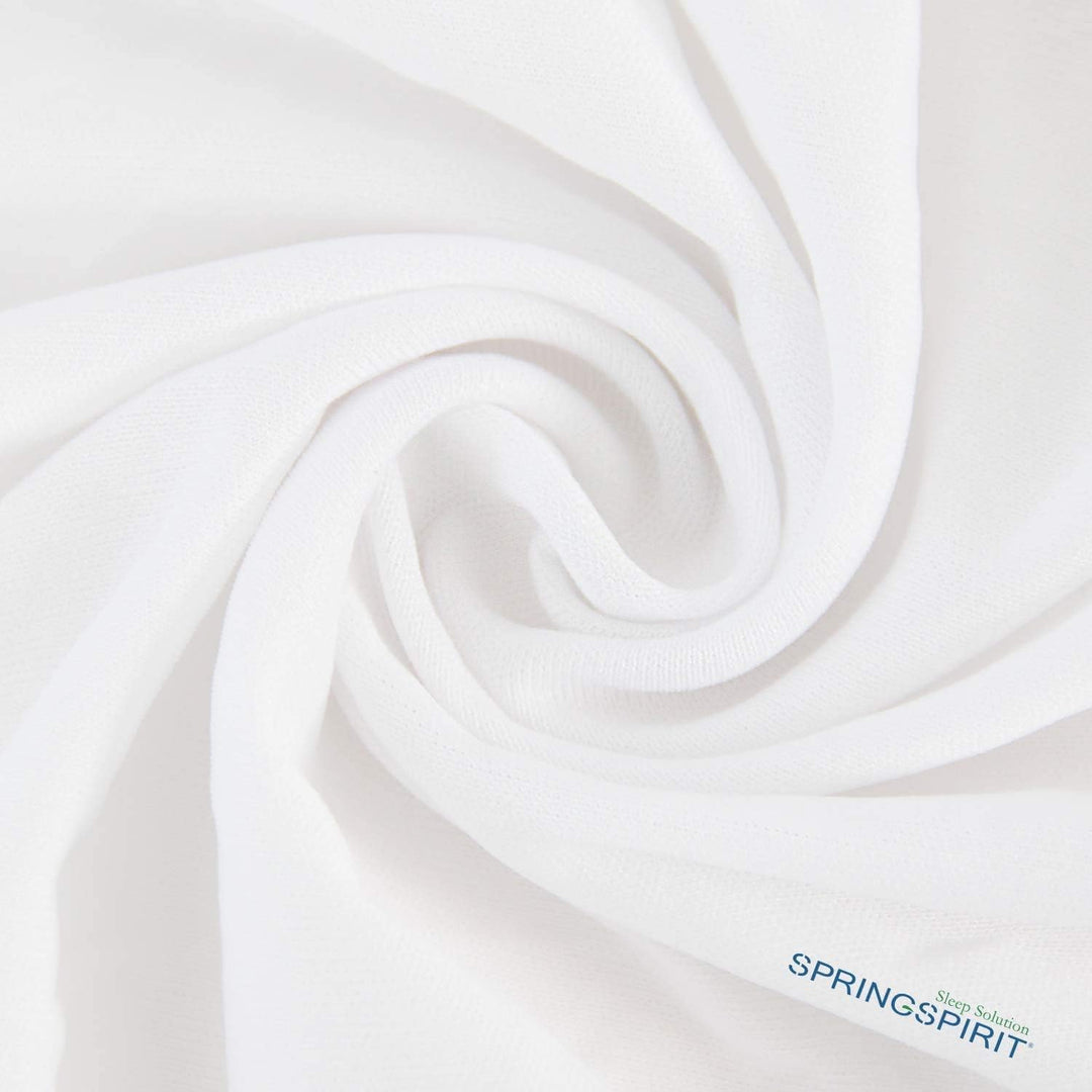 SPRINGSPIRIT Box Spring Cover Queen Size, Alternates for Bed Skirt Queen with Smooth and Elastic Woven Material, Wrinkle & Fading Resistant, Washable, Dustproof, White - Just Closeouts Canada Inc.