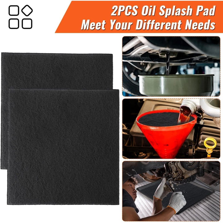 Square Oil Drain Splash Pads – 22-Inch, 2-Pack - Just Closeouts Canada Inc.X004AJ3IBV