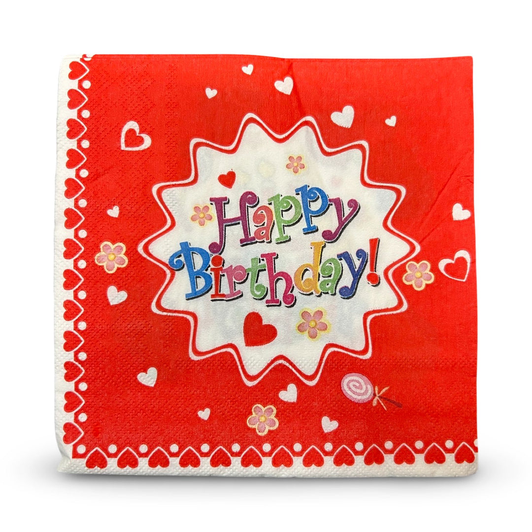 S+S Sunshine Happy Birthday Napkins, 20 count - Just Closeouts Canada Inc.