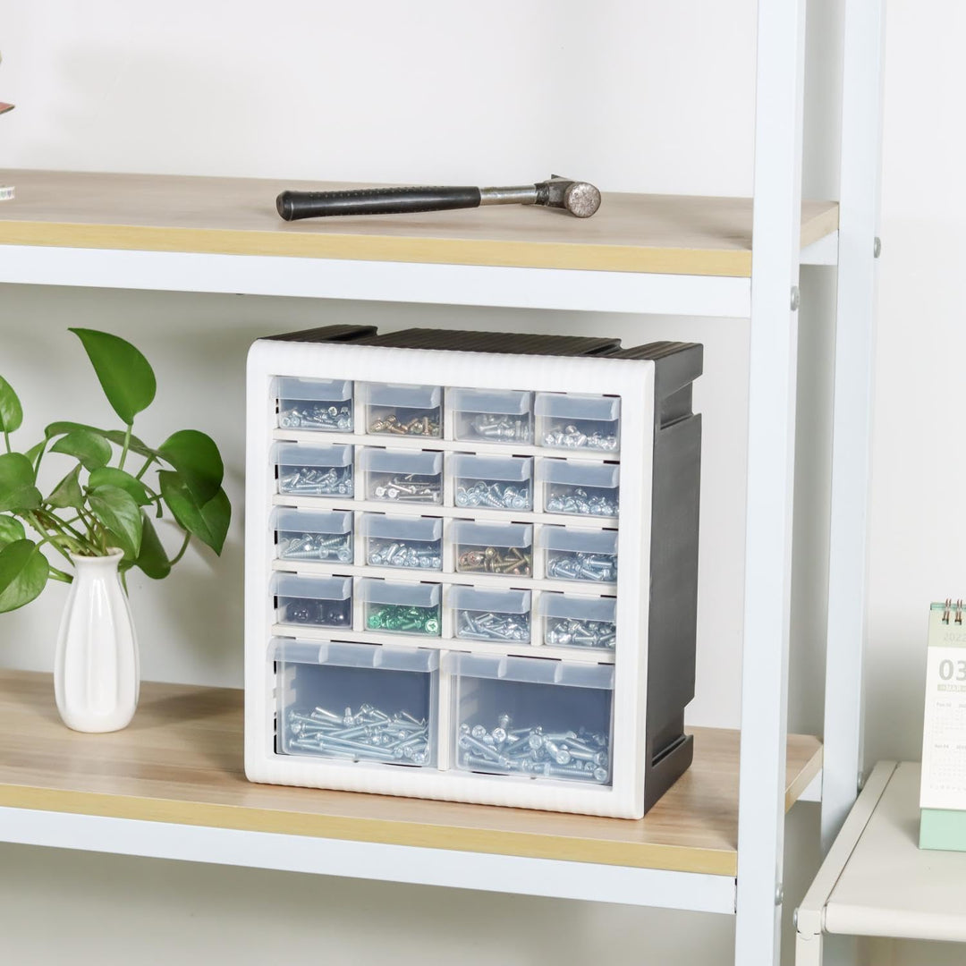 Stackable Hardware Drawers Stackable Hardware Organizer, Screw Storage Organizer, 18 Drawer Parts ...