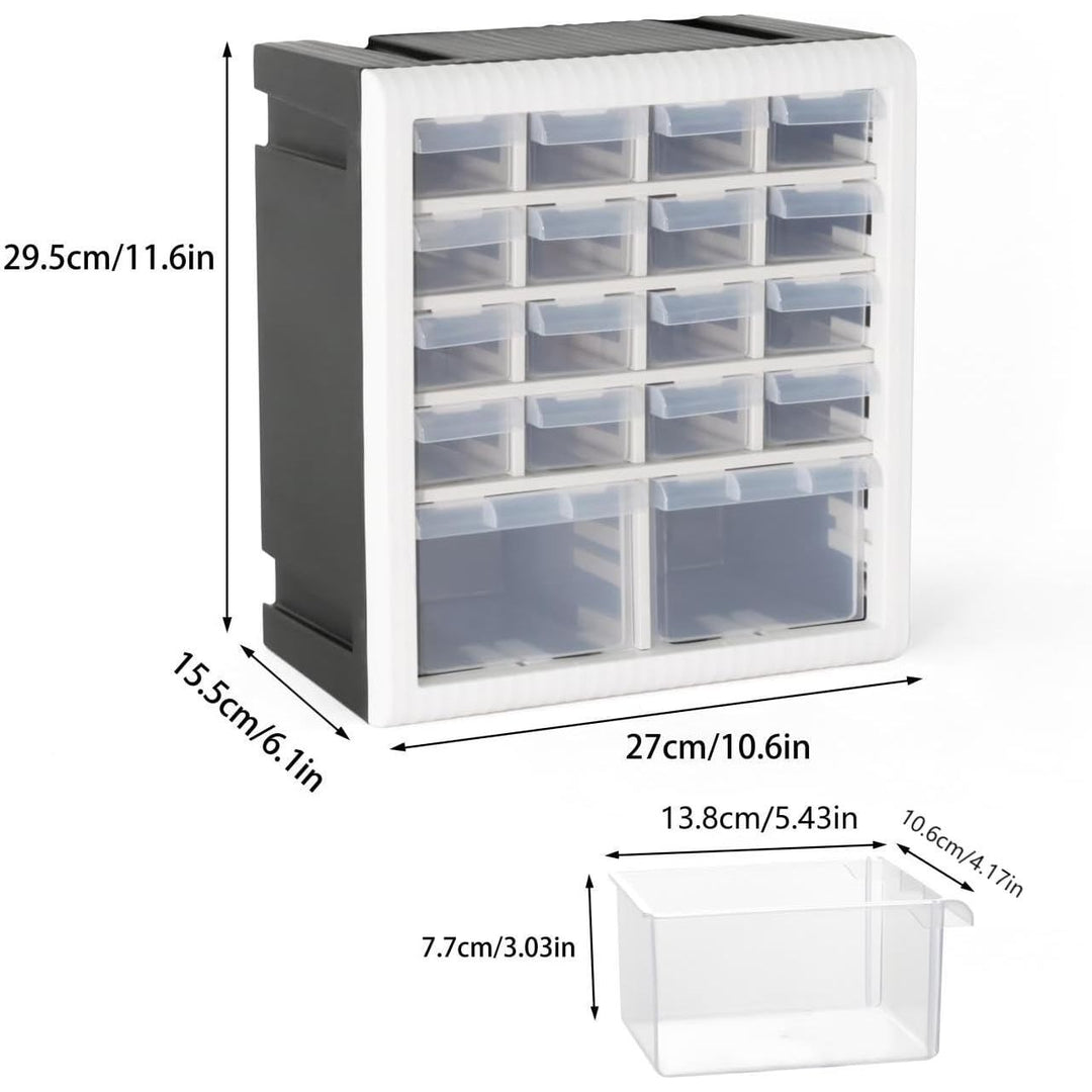 Stackable Screw Organizer Stackable Hardware Organizer, Screw Storage Organizer, 18 Drawer Parts ...