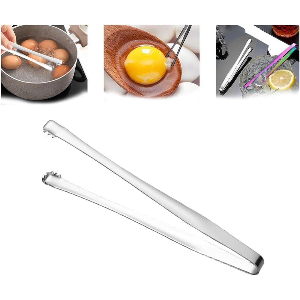 Stainless-Steel Ice and Food Tongs, 6-Inch, 2-Pack - Just Closeouts Canada Inc.X004KTN0IH