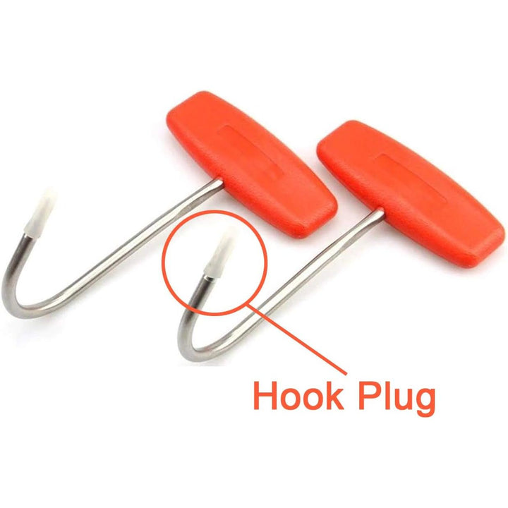 Stainless Steel Meat Hooks – Orange Handles, 6 Inch, 2 Pack - Just Closeouts Canada Inc.