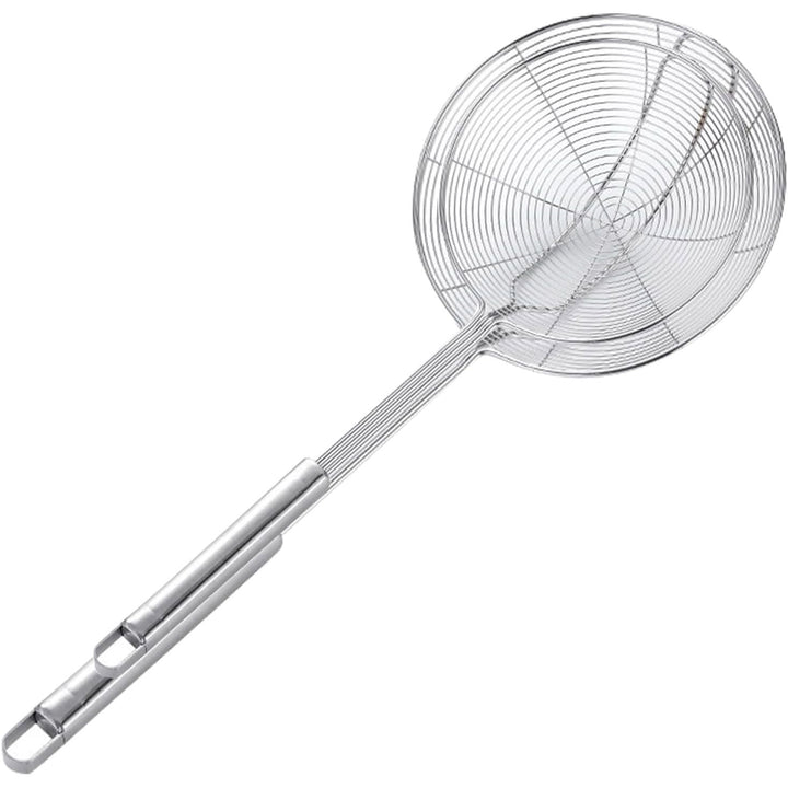 Stainless Steel Spider Skimmer, Set of 2 Professional Kitchen Pasta Strainer Spoon with Long Handle (L17 x D7.5 and L15.7 x D6) - Just Closeouts Canada Inc.