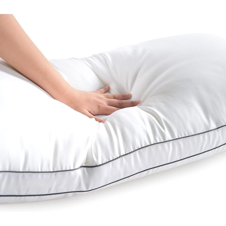 Standard Pillows for Sleeping - Bed Pillows Set of 4 Luxury Hotel Quality Down Alternative Pillows for Back and Side Sleeper, Soft and Supportive Gusseted Cool Breathable Pillow, 20x26 - Just Closeouts Canada Inc.