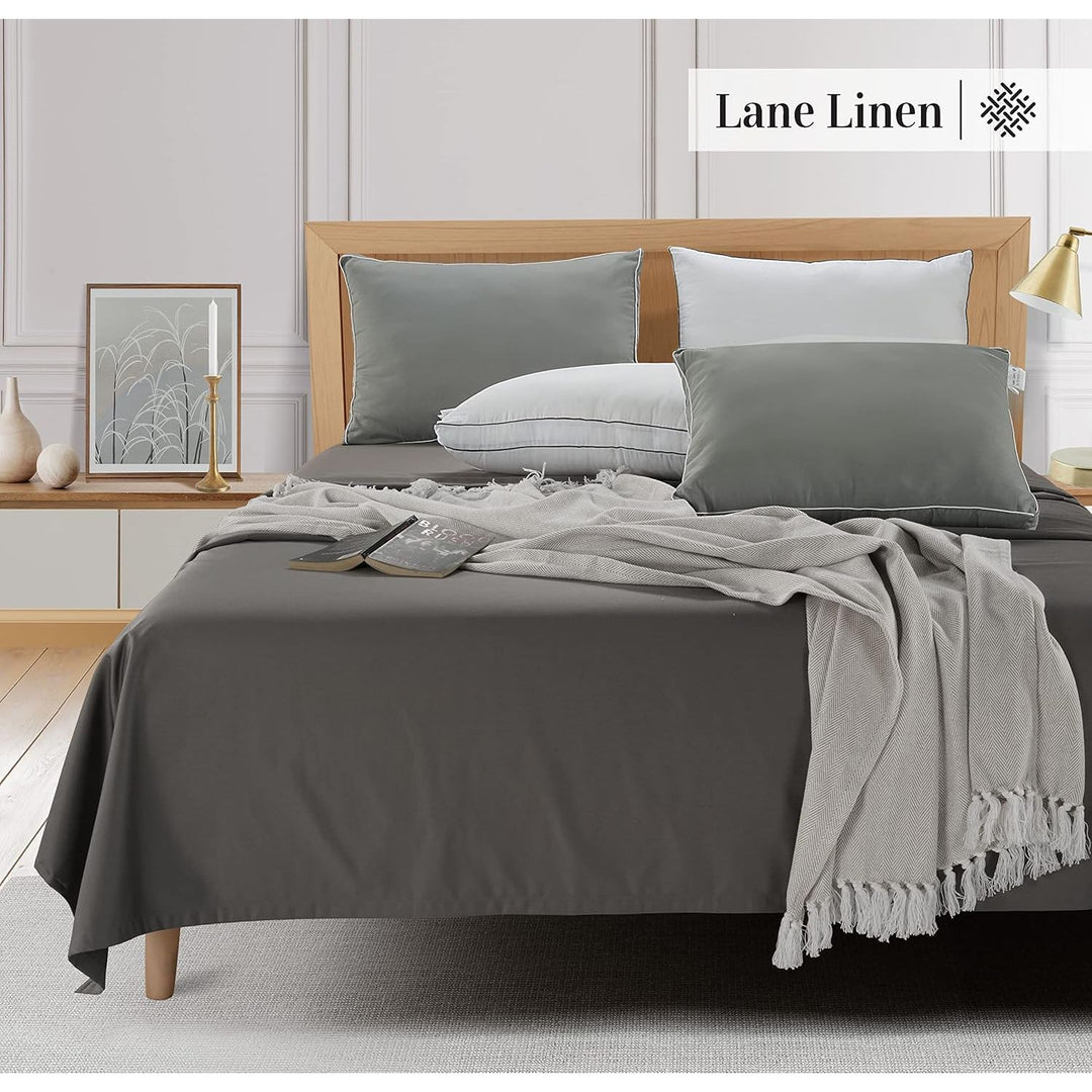 Standard Pillows for Sleeping - Bed Pillows Set of 4 Luxury Hotel Quality Down Alternative Pillows for Back and Side Sleeper, Soft and Supportive Gusseted Cool Breathable Pillow, 20x26 - Just Closeouts Canada Inc.