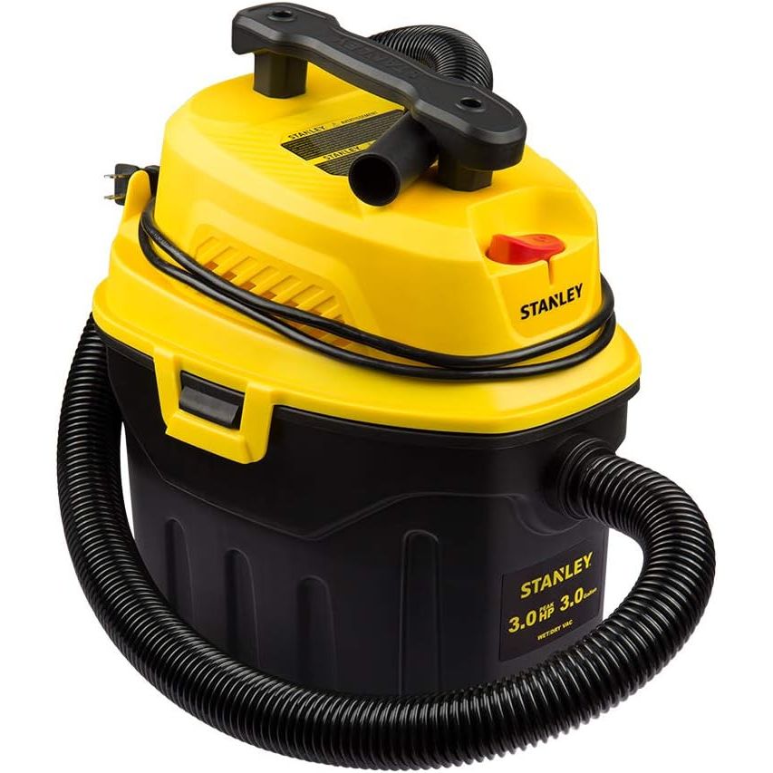 Stanley SL18910P-3 Wet/Dry, 3 Gallon, 3 Horsepower, Portable Car Vacuum, 3.0 HP AC, Black+Yellow - Just Closeouts Canada Inc.