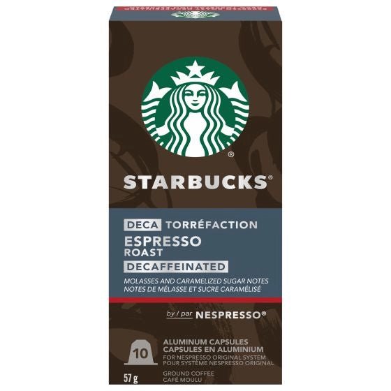 Starbucks® Decaffeinated Espresso Roast Capsules for Nespresso, 10ct - Just Closeouts Canada Inc.7613038176390